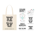 OCD Action Tote Bag "Thoughts Are Not Actions"