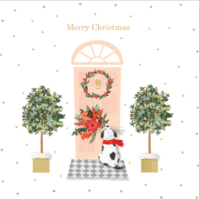 Boxing Day Walkies Christmas Card